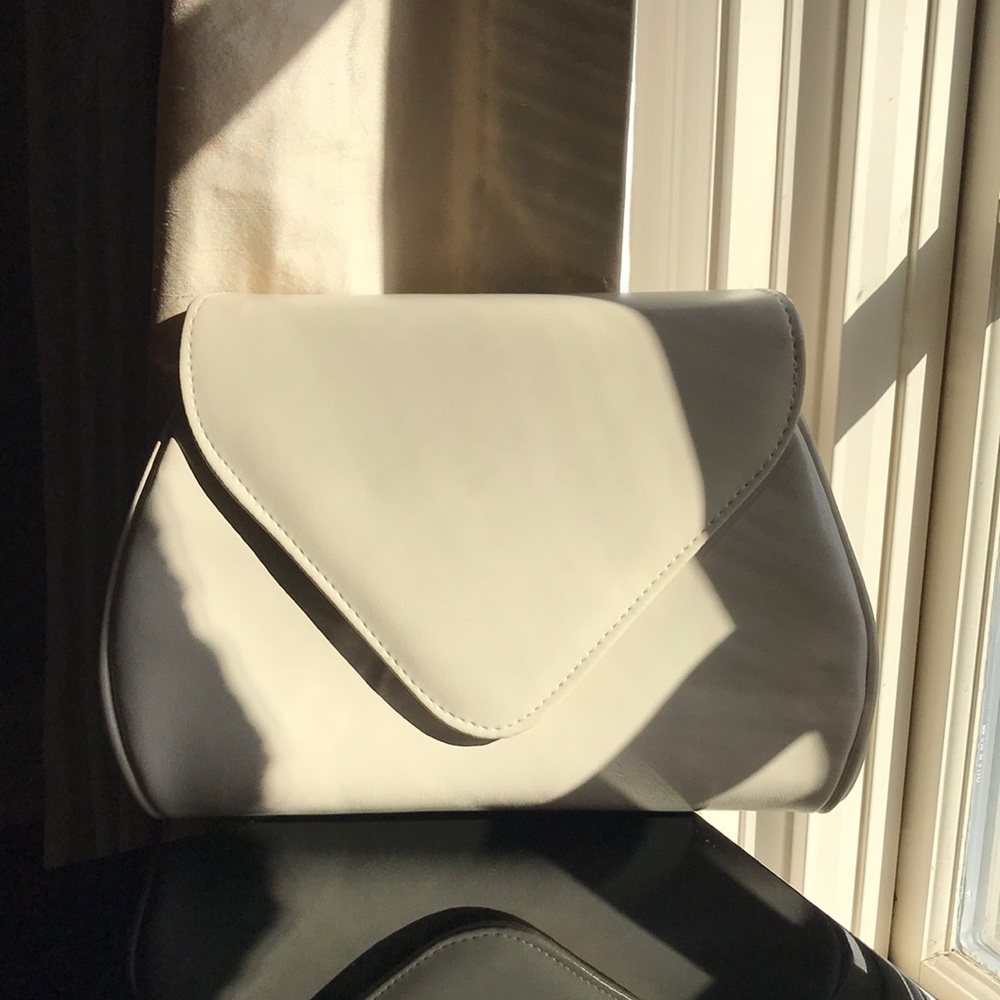 Vintage Cream Oversized Clutch